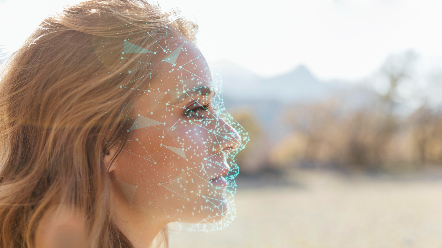 Ilustración conceptual de un algoritmo financiero interactuando con un rostro humano digital, representando la conexión entre emociones y decisiones económicas.